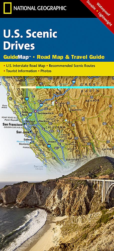 Carte de voyage - USA Scenic Drives | National Geographic carte routière National Geographic Default Title