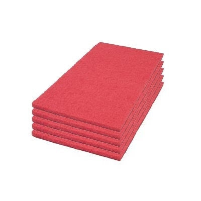 14 x 24 inch Red Orbital Auto Scrubber Pads (#40441424) | Box of 5