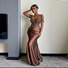 Black Girls Chocolate Brown Beaded Prom Dresses... From Chicweddings, $138.46