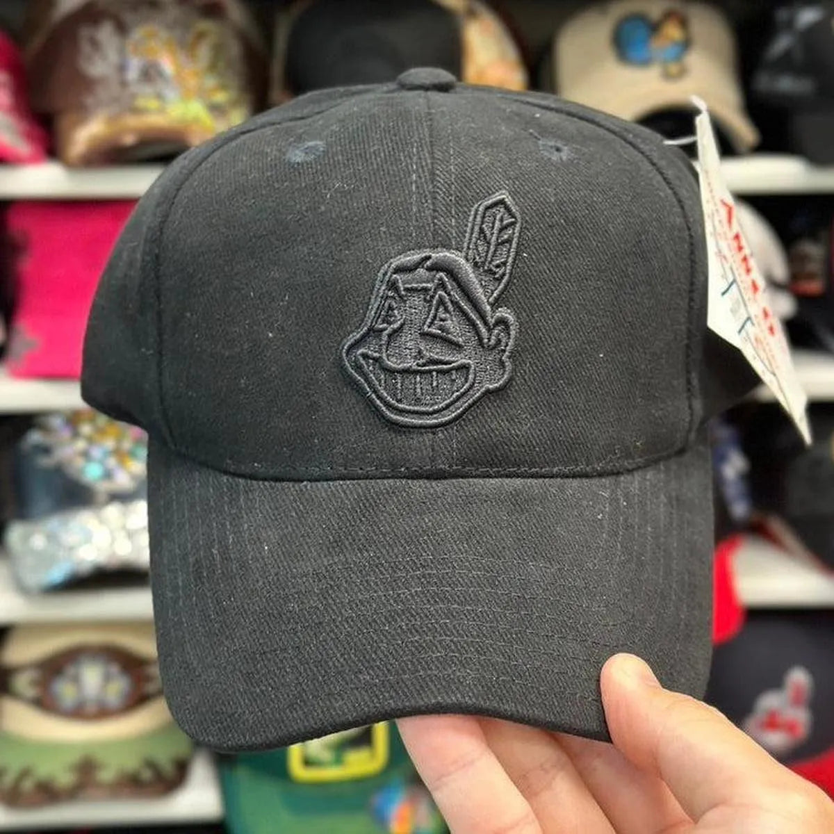 Cleveland Indians Ball Cap | Black - Product Image