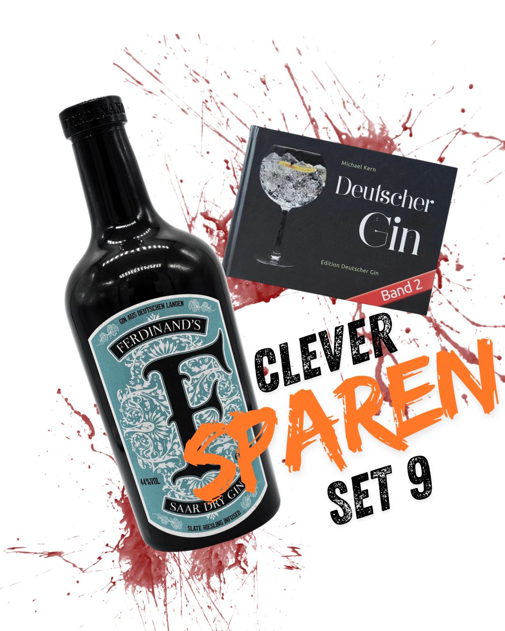 Clever Sparen Set 9 Ferdinands Gin + Das Gin Buch Band 2 - Deutschergin.de - Deutschergin.de