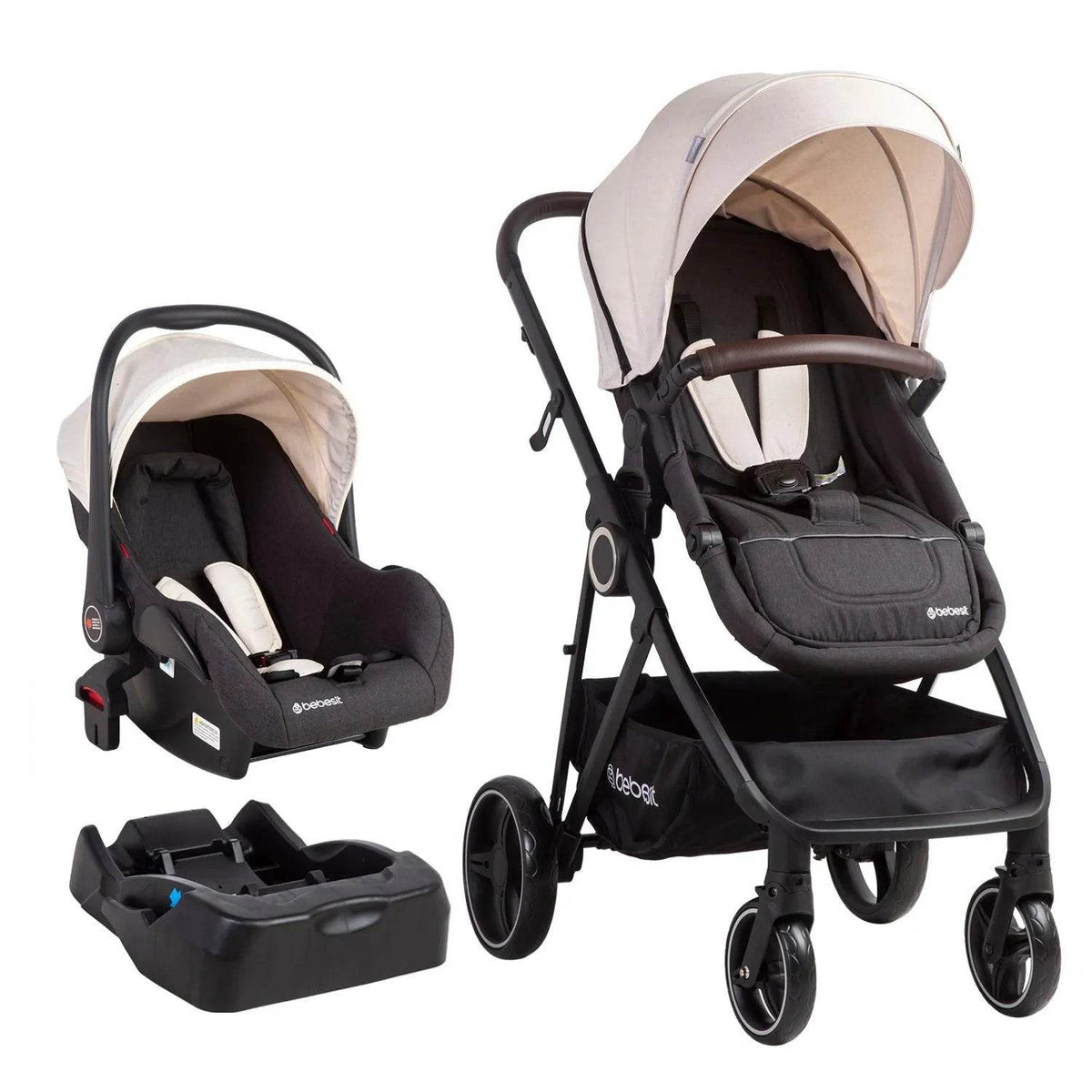 Coche Travel System Cosmos Beige, Bebesit - Kidsclub