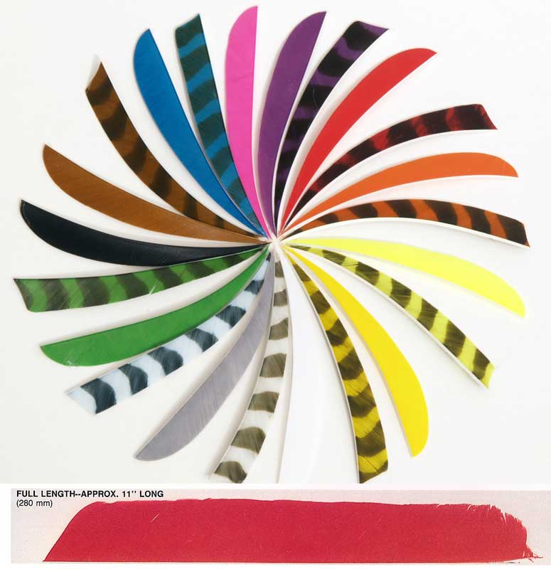 Trueflight Full Length Feathers Solid Colors