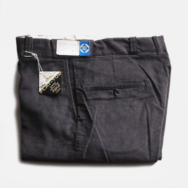 N.O.S 1960's "BLUE ROCK" CORDUROY SLACKS (W32 L29)