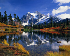 Autumn Foliage Surrounding Picture Lake