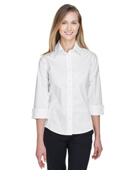 Ladies Perfect Fit34-Sleeve Stretch Poplin Blouse - LIME - S(D0102H7YEVX)