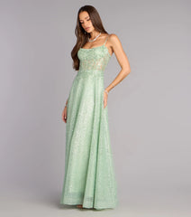 Gloria Lace-Up Corset A-Line Ball Gown
