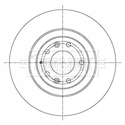 Borg & Beck Brake Disc Single Part No -BBD6030S