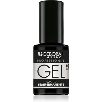 Deborah Milano Professional Semi - Permanent Gel Nail Polish Number 02 Pearl White Plumping Long Lasting for Intense and Shiny Nails 4.5ml - Maison des fragrances