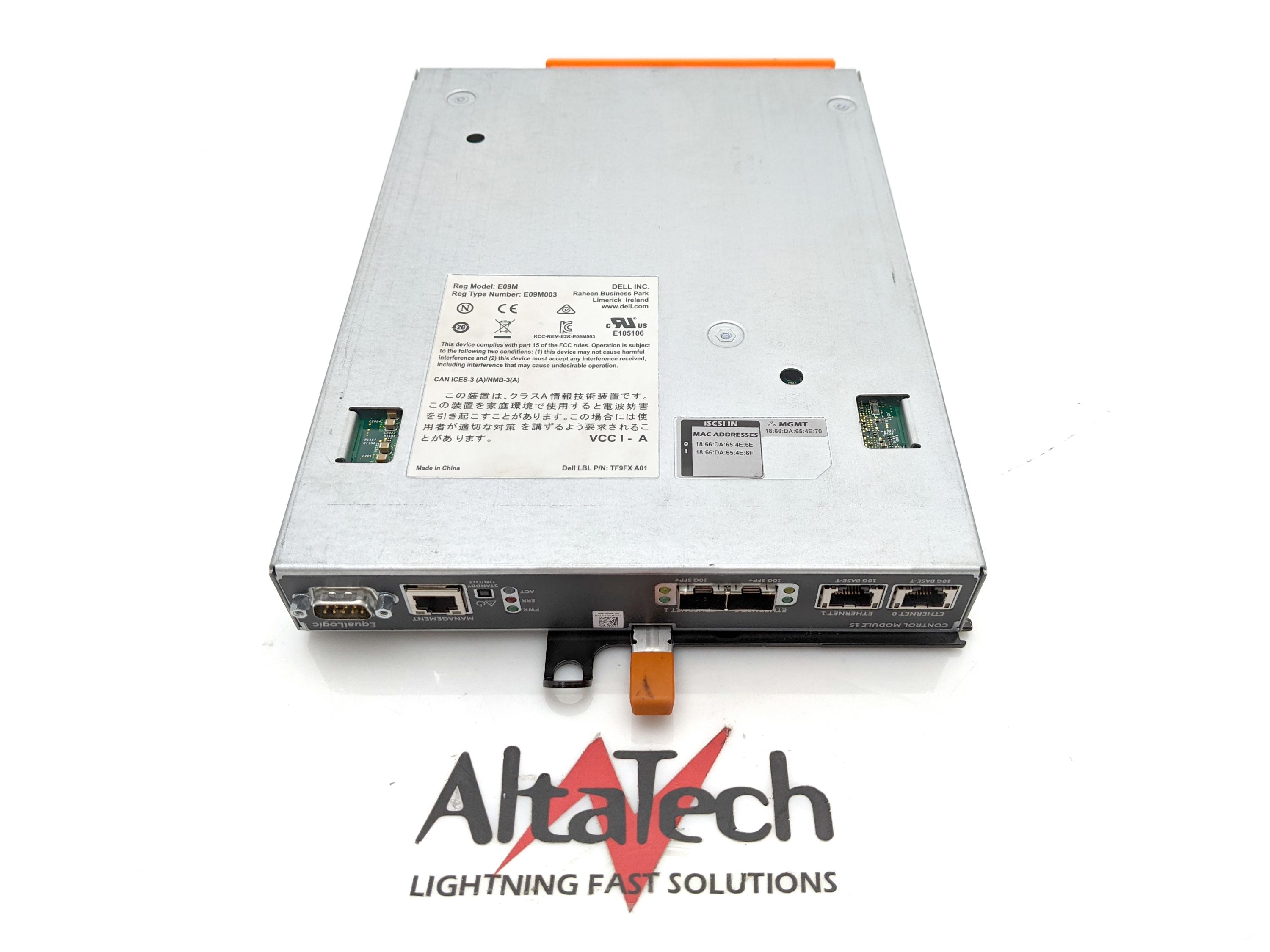 Dell 0D85Y9 - EqualLogic Type 15 iSCSI Array Controller | Alo Tech Solutions