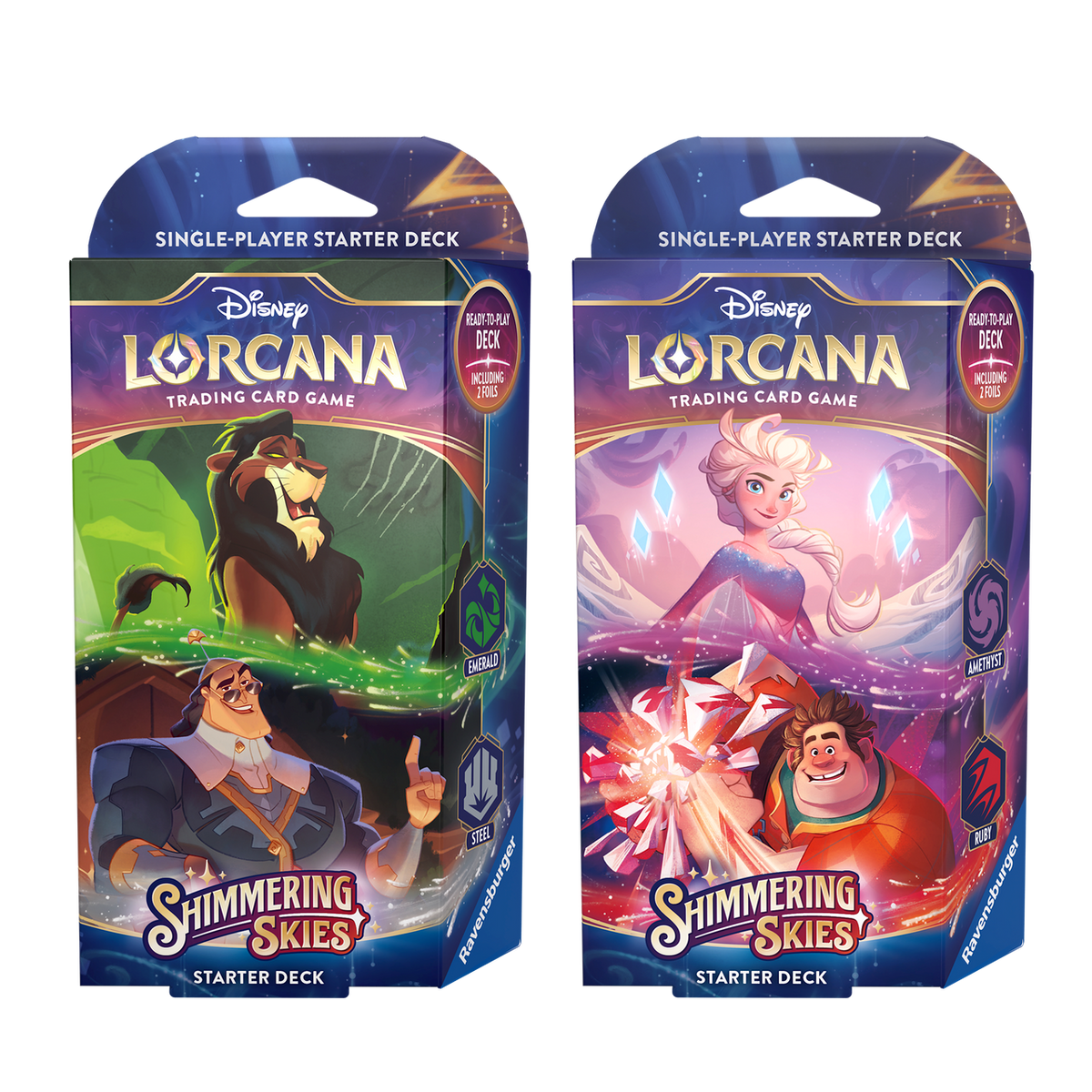 Disney Lorcana: Shimmering Skies Starter Deck [Set of 2]