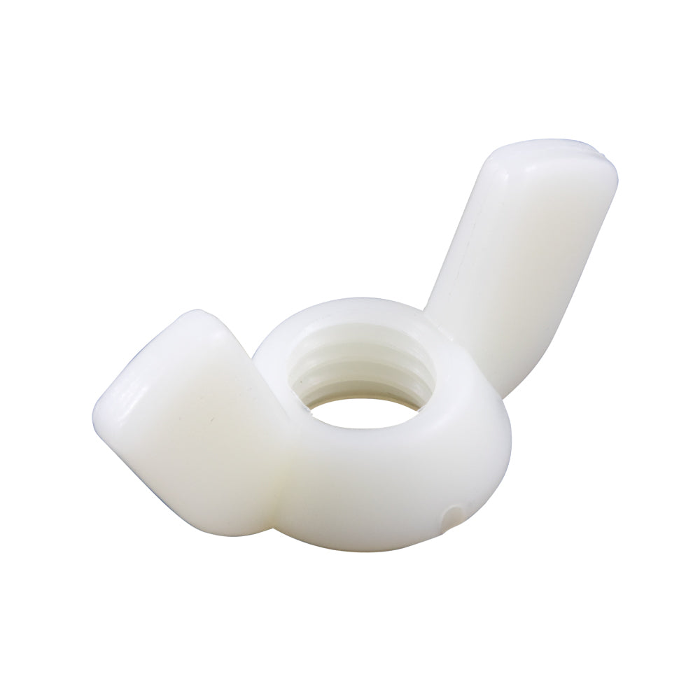 Wing Nut #10-24 UNC Nylon 6/6 Natural by Spaenaur Inc.