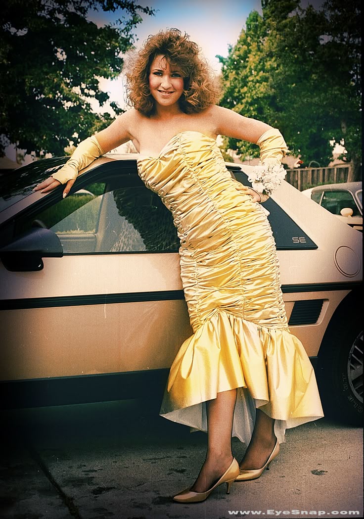 Image result for 80's gold dress