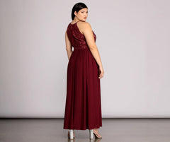 Plus Beth Formal Lace Dress