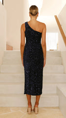 Anna Maxi Dress - Navy Sequins
