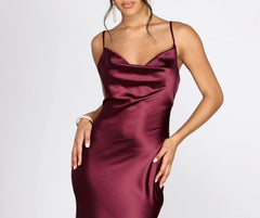 Londyn Formal Sleeveless Satin Dress