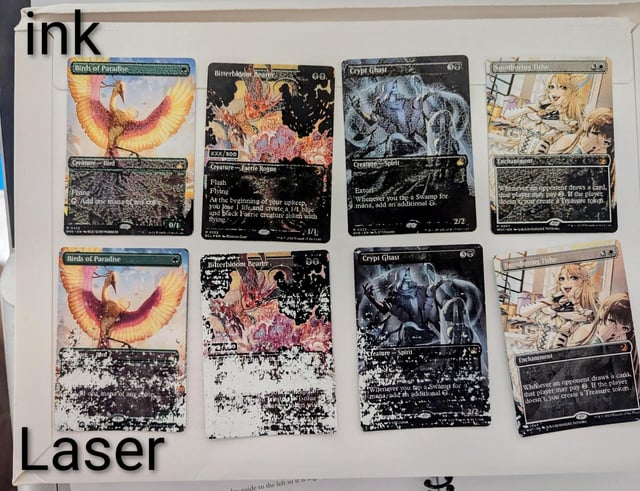 Everything I read said that it wouldn't work. Everything I read was right.  I cannot print on 330 gsm black core cardstock, not yet, anyway. :  r/magicproxies