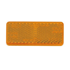 Retro Reflector With Self Adhesive (Amber) Pack of 2