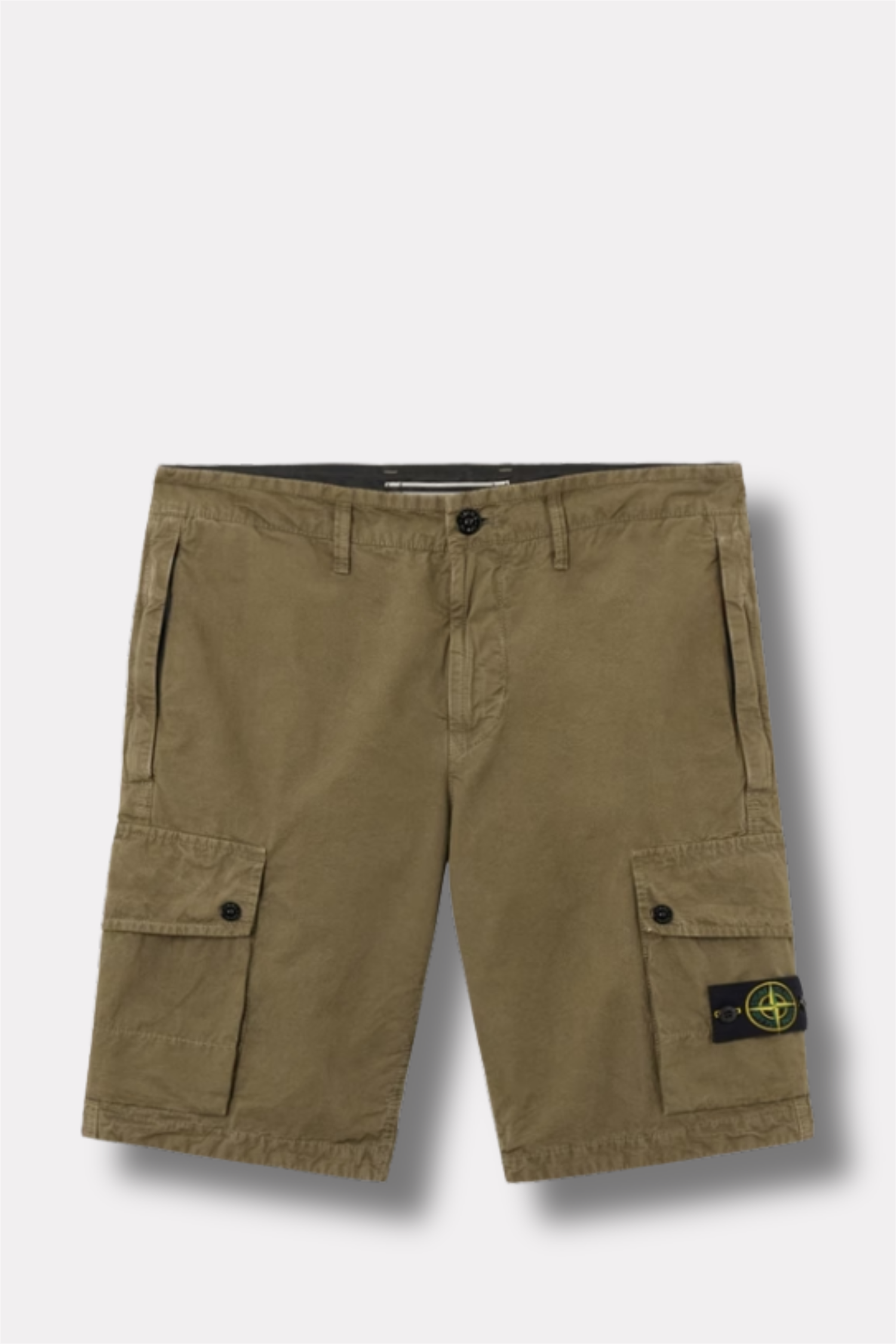 L100019 Brushed Organic Cotton Canvas Military Green 'Old' Effect