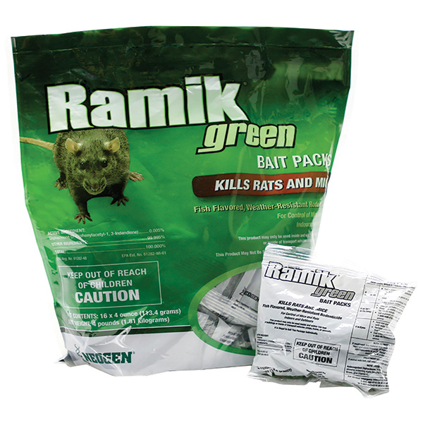 RAMIK GREEN MINI RAT & MOUSE BAIT PACKS (4 lbs)