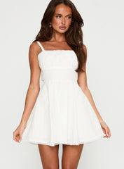 Poise Mini Dress White