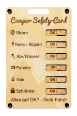 Camper Safety Card WOODy