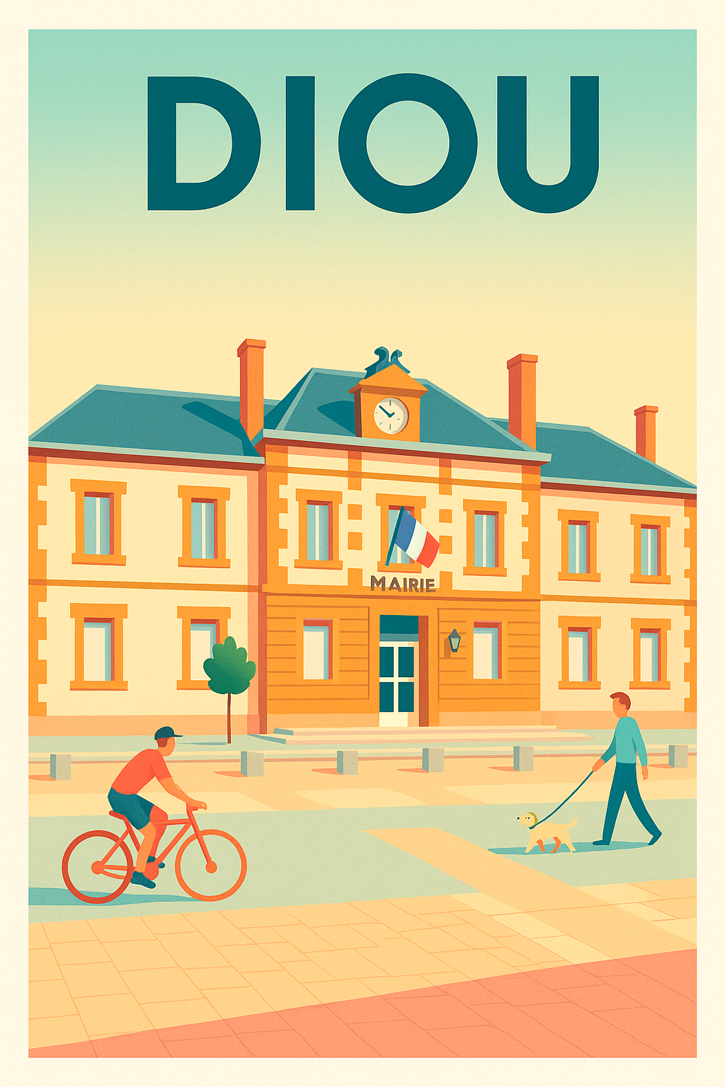 Affiche de Diou - Ambiance paisible au cœur de la mairie