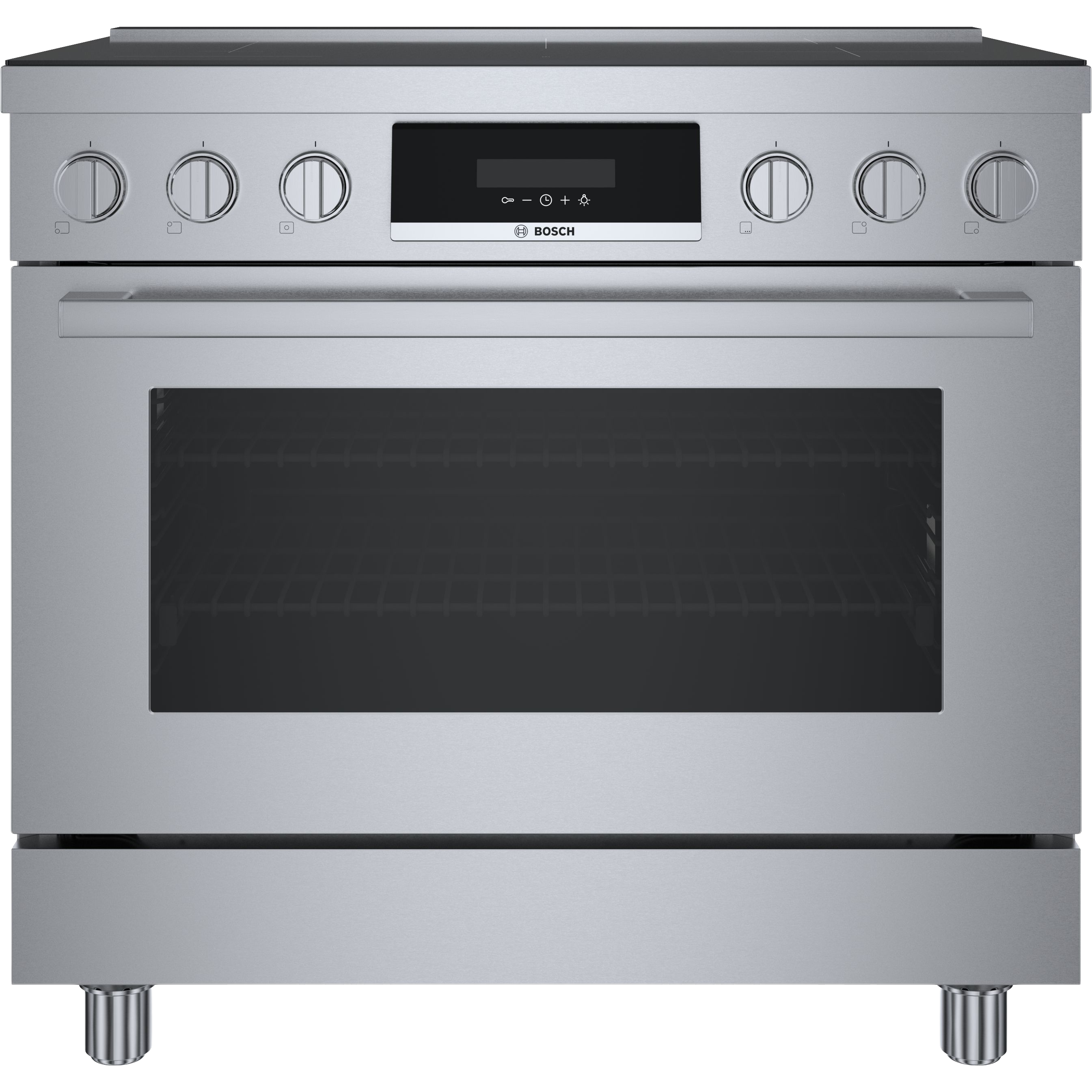 800 Series, Induction freestanding range, 36'', Stainless Steel
