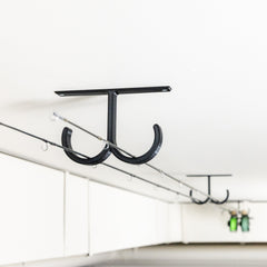 The Fishing Rod Holder Double Ceiling by Pesca Innovations allows you to store any of your fishing rods on a ceiling.