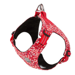Floral Doggy Harness - Red (XS)