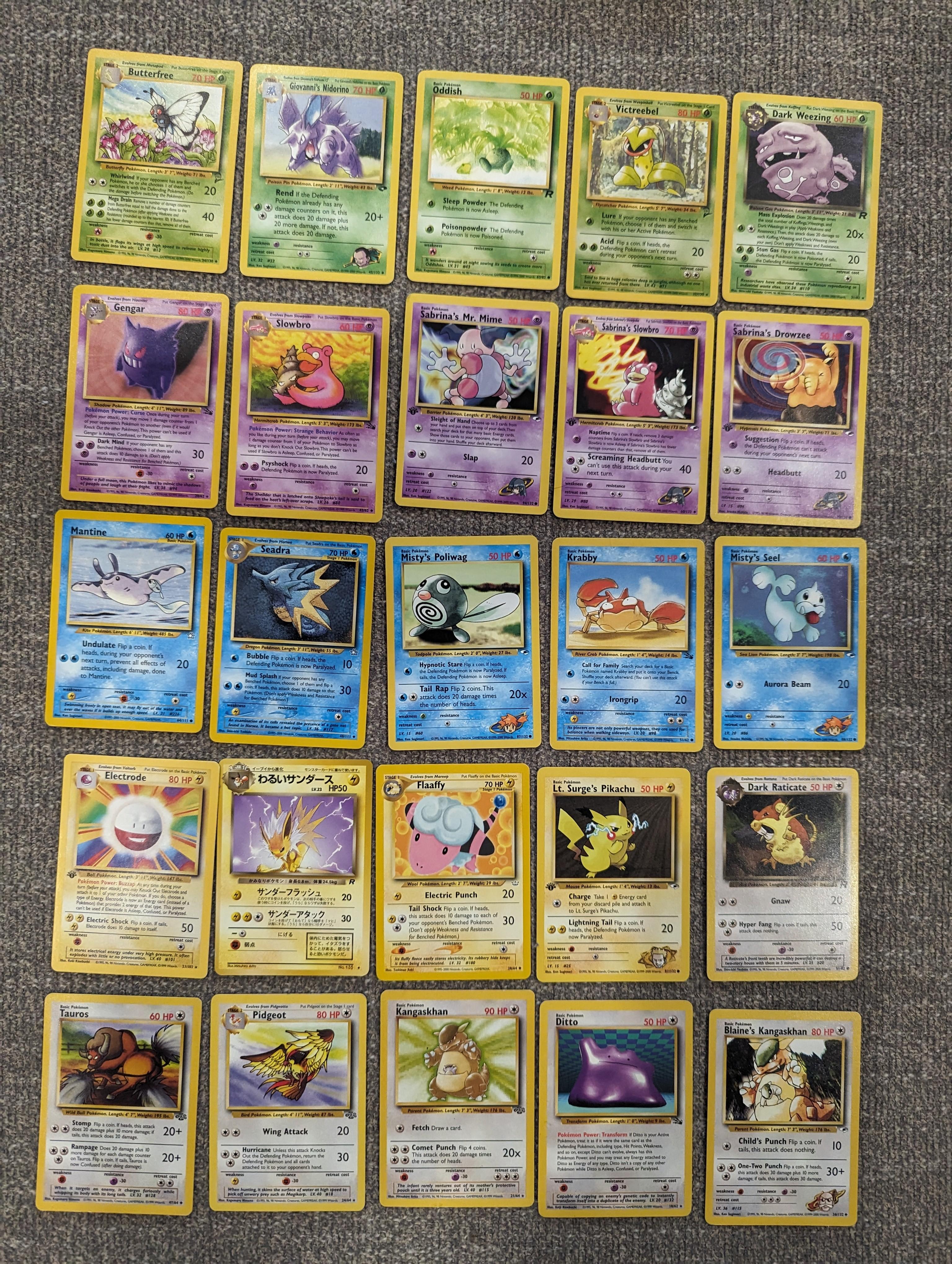 Found my old cards from pre 2000 and need help. Is anything here have decent value? I've been out of the loop. Thanks! : r/pokemoncardcollectors