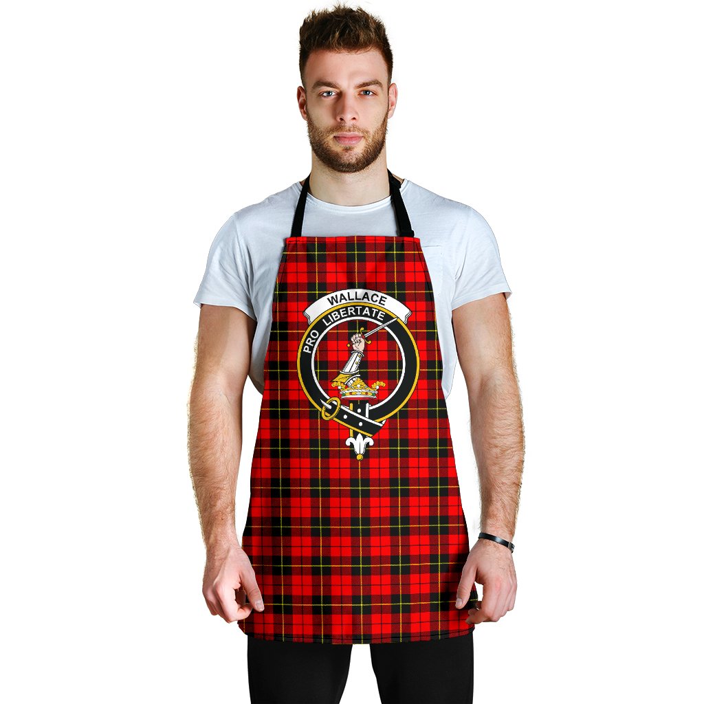 Scottish Wallace Hunting - Red Clan Badge Tartan Apron Tartan Plaid 6