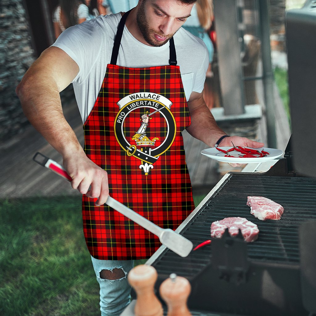 Scottish Wallace Hunting - Red Clan Badge Tartan Apron Tartan Plaid 8