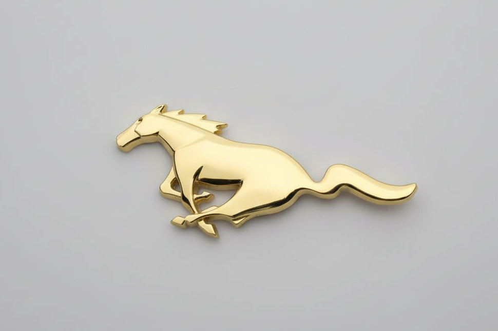 Mustang (15-25) Gold Replacement Grille badge (Metal)