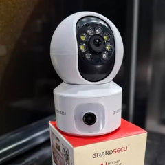 GrandSecu Surveillance Camera 3mp Indoor Dual Lens Camera | GS-X95-RX2B | GrandSecu