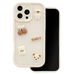 Samsung Galaxy A57 TFO Ultra Trendy 3D Bagside Cover - Beige Bear
