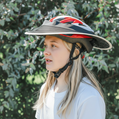 Helmet brim white trim square full bleed