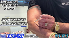 Injectable Healing Peptide BPC-157 Subcutaneous Site Injection Instructional Video w/ John Tsikouris