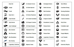 Master Symbols List: Find Where Your Pokémon Card Belongs - Shows Symbols  for All Sets (base Set to Pitch Black) - 2 Pages