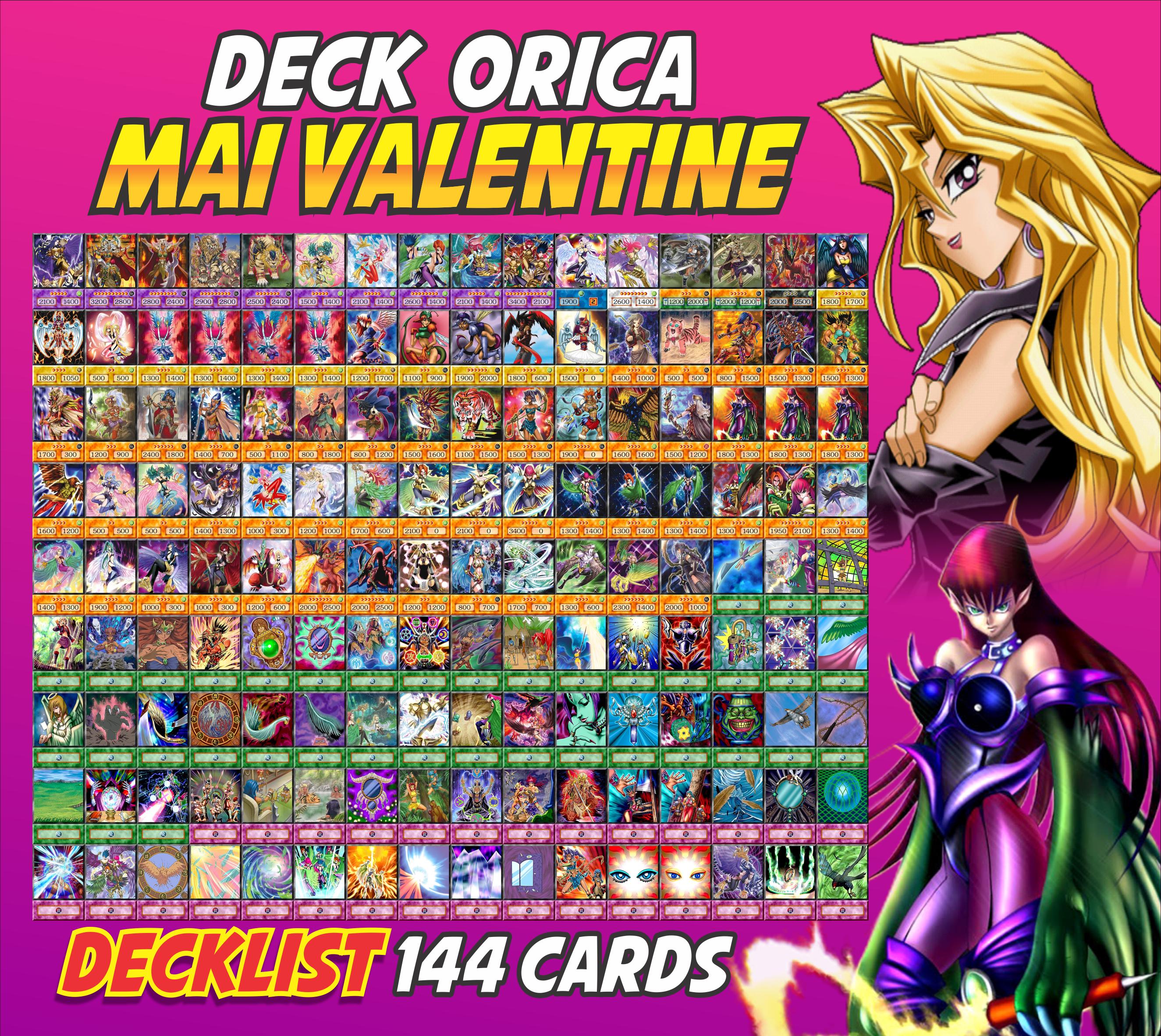 Mai Valentine Deck Anime (140 Cards +36 Rare) Playmat & Deckbox Ygo