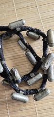 Vintage old ethnic nepal tribal brass amulet pendants necklace one of a kind - Selling As Is - STR005A