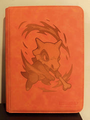 Pokémon - Cubone Custom Orange Tcguard 9 Pocket Trading Card Binder