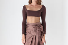 Gil Rodriguez 'El Tigre' Scoop Neck Crop