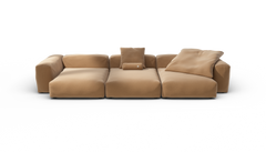 vetsak | Sofa Set 05 - Pique - Wheat | Sofa Modulable | 5 Places | Grand Sofa | Sofa d'angle