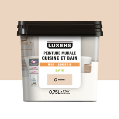 Peinture mur, boiserie havana 6 satin LUXENS Cuisine et bain 0.75L