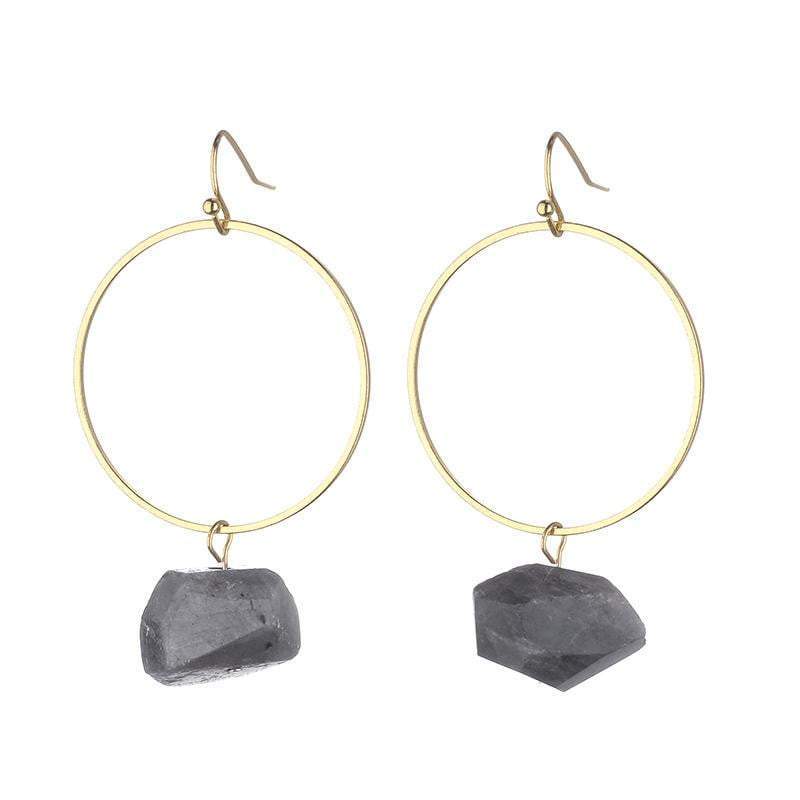 Danielle Raw Quartz Earrings