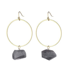 Danielle Raw Quartz Earrings