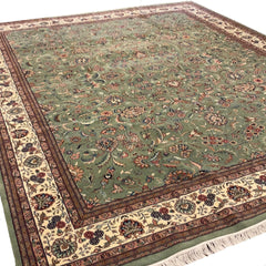 KAOUD RUGS 11'11"X14'10" RECTANGLE LIGHT GREEN GHOUM AREA RUG