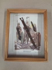 Ancient Celtic Iron Knife Arrowheads 1st-3rd Century AD La Tène Warriors Framed