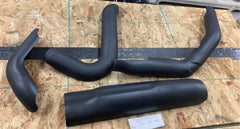 OEM Black Heat Shields Exhaust pipes Harley Touring M8 18^ Street Road Glide FLH